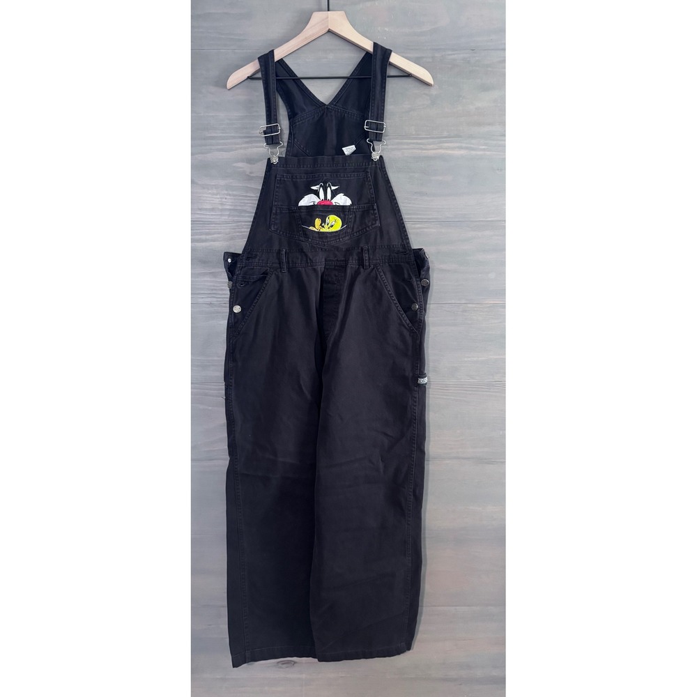 90s Tweety Bird Looney Tunes Overalls Tweety Bird Sylvester Cat Medium